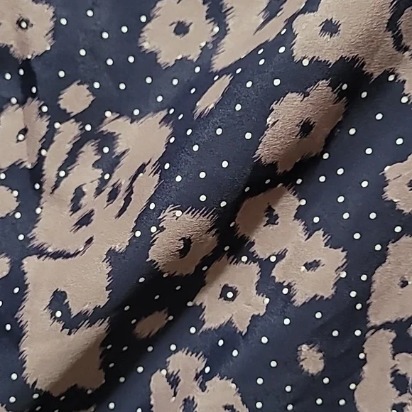 Anthropology Sunday In Brooklyn Floral Batwing Sleeve Top - Brown And Navy Small - Picture 3 of 12